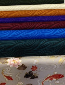 asian waves fabric